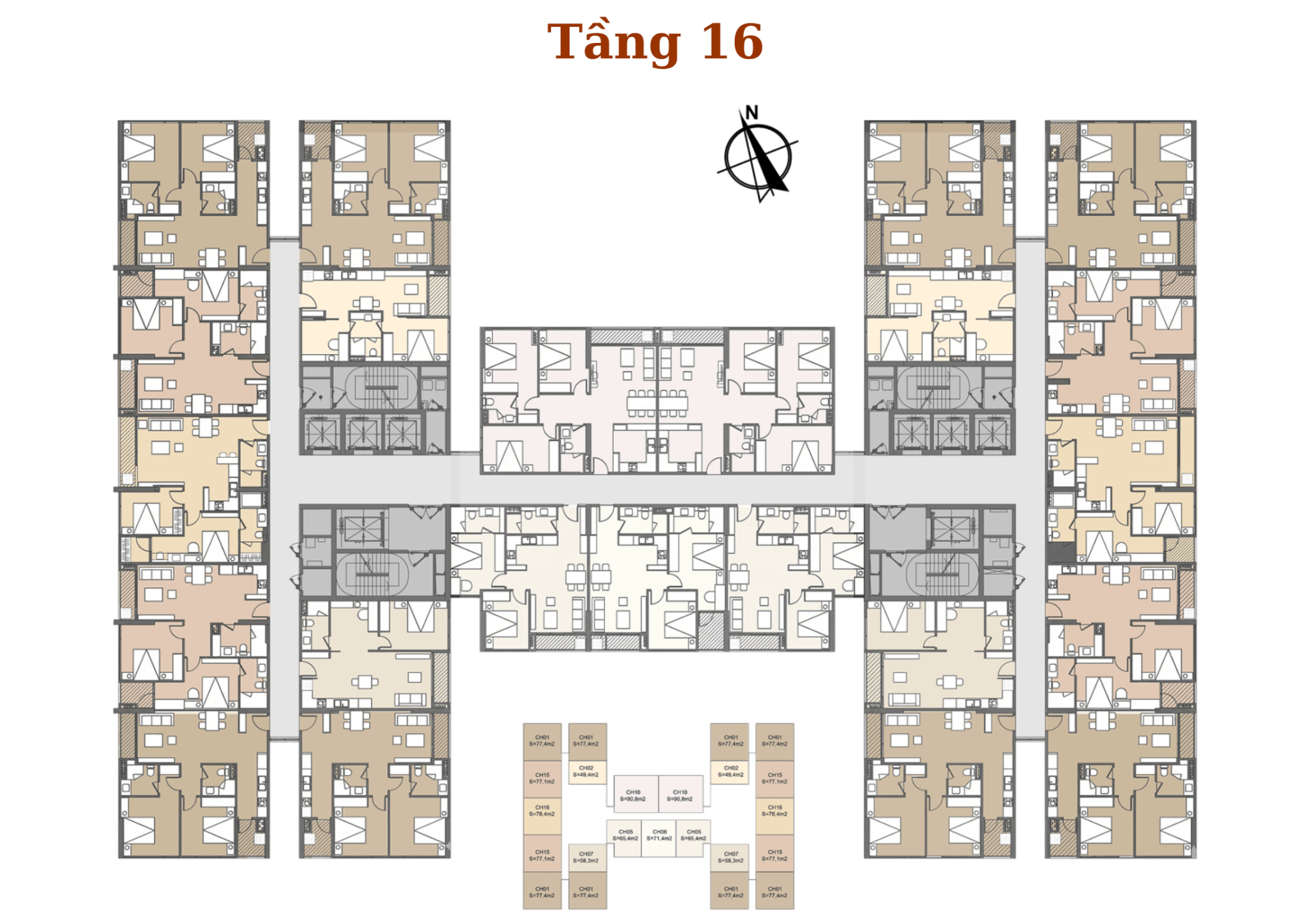 Mặt bằng tầng 16