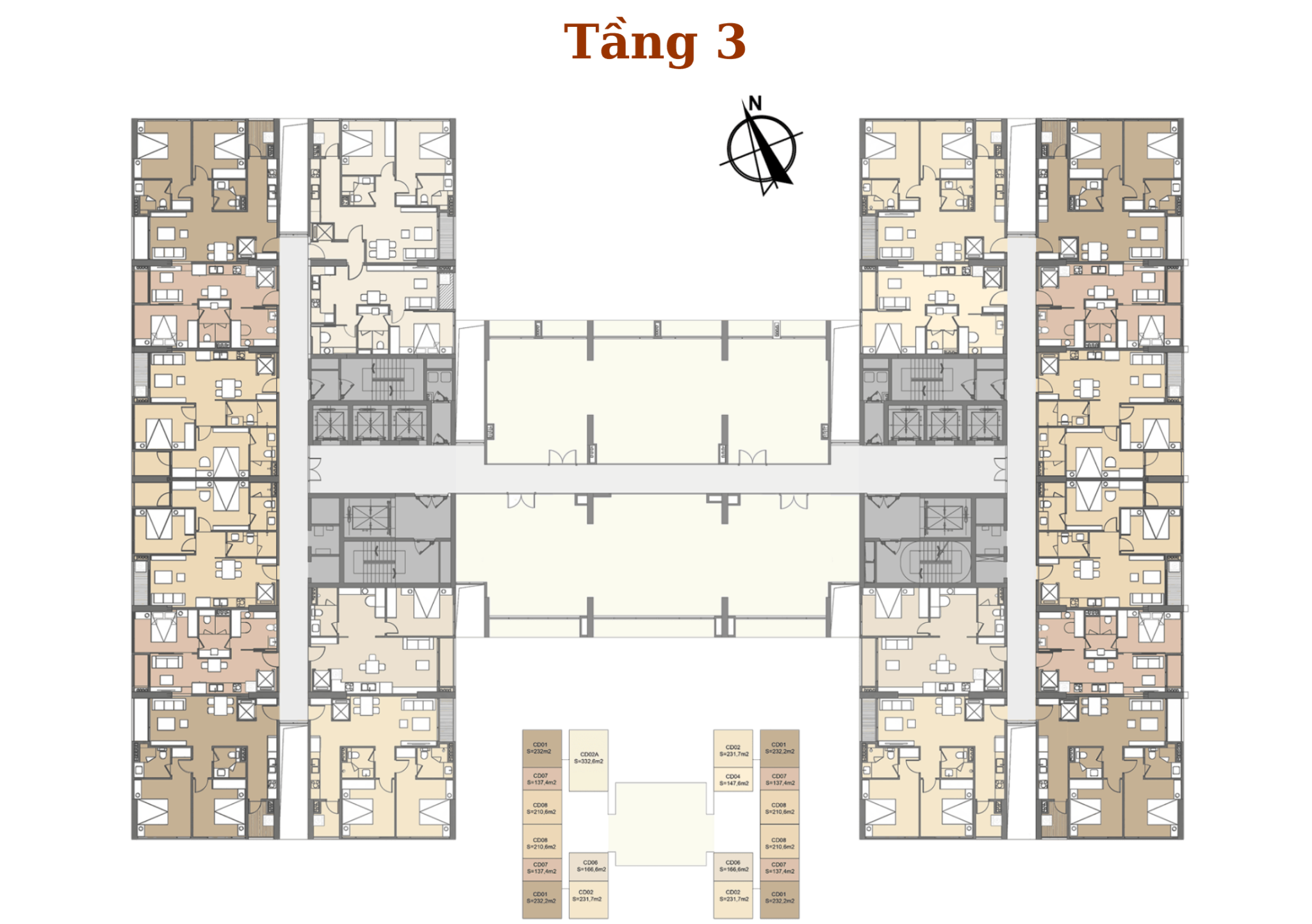 Mặt bằng tầng 3